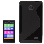 Custodia in TPU S-Line Nero per Nokia X+