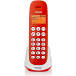 Telefono Cordless Brondi Adara Rosso / Bianco Cordless Eco Dect GAP Fino a 5 Portatili Collegabili