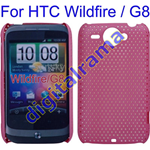 Custodia in PVC Forata Rosa per Motorola MB860 / Atrix 4G