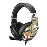 CUFFIE + MICROFONO 3.5MM GAMING TECHMADE TM-FL1 CAMOUFLAGE