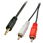 Cavo Audio Aux Stereo Jack 3.5mm Maschio a 2 x RCA Maschio 1,5 mt