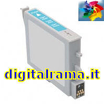 Cartuccia Compatibile C13T04854020 Ciano Chiaro T0485 Epson Stylus Photo RX500/RX600/RX620/RX640/R220/R340/R200/R300/ R300 Monitor Edition/R320
