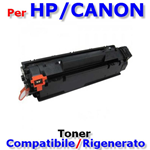 TONER COMPATIBILE CON HP CE278A CANON 728 726