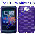 Custodia in PVC Ultra Sottile Forata Bulk Purple/Viola x HTC G8 / Wildfire