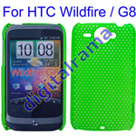 Custodia in PVC Ultra Sottile Forata Verde x HTC G8 / Wildfire