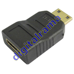 Adattatore Mini HDMI Maschio a Mini HDMI Femmina Connettori placcati Oro