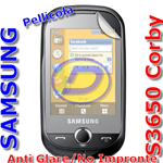 Pellicola per Samsung S3650, Anti-Impronte, proteggischermo e antigraffio