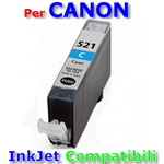 Cartuccia 2934B001 CLI-521C CLI-821C/CLI-521C/BCI-321C/CLI-221C Cyano Compatibile Pixma iP 3600/iP 4600/iP 4700/MP 540/MP 550/MP 560/MP 620/MP 630/MP 640/MP 980/MP 990/MX 860/MX 870