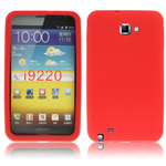 Custodia in Silicone Rossa x Samsung i9220 / Galaxy Note / N7000