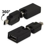 Adattatore USB Alta Qualità a Mini USB con Rotazione a 360°