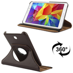 Custodia in Ecopelle Caffè con Holder e rotazione 360° per Samsung Galaxy Tab 4 (7") SM-T230