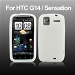 Custodia in Silicone Bulk White/Bianco x HTC G14 / Sensation 4G