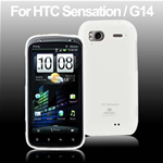 Custodia in TPU Mercury Bianco Blister x HTC G14 / Sensation 4G