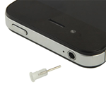 Tappo Trasparente Anti Polvere x Slot Microfono per Apple iPhone 4 & 4S