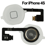 2 in 1 Bottone Home con Flat + Pulsante Bianco per Apple iPhone 4S