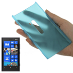 Custodia in PVC Azzurro Ultrasottile Satinato x Nokia Lumia 920