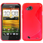 Custodia in TPU Rosso S-LINE x HTC Desire VC T328D