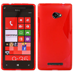 Custodia in TPU Rosso S-LINE x HTC 8X Accord / C620E