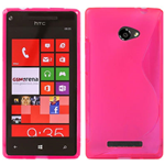 Custodia in TPU Fucsia S-LINE x HTC 8X Accord / C620E