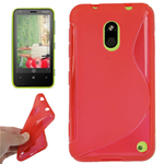 Custodia in TPU Rosso S-LINE x Nokia Lumia 620