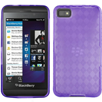 Custodia in TPU Viola Griglia per BlackBerry Z10