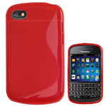 Custodia in TPU S-Line Rosso Lucido per BlackBerry Q10