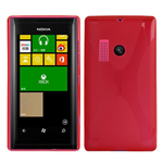 Custodia in TPU X-Line Rosso per Nokia Lumia 505