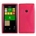 Custodia in TPU X-Line Fucsia per Nokia Lumia 505