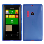 Custodia in TPU X-Line Blu per Nokia Lumia 505