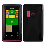 Custodia in TPU X-Line Nero x Nokia Lumia 505