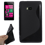 Custodia in TPU Nero S-LINE x Nokia Lumia 810