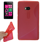 Custodia in TPU Rosso S-LINE x Nokia Lumia 810