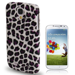 Custodia in PVC Leopardato Viola x Samsung Galaxy S4 / i9500 / i9505