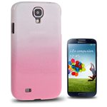 Custodia in PVC Bianco Sfumato Rosa x Samsung Galaxy S4 / i9500 / i9505