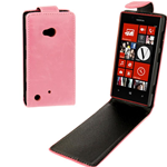 Custodia in Ecopelle Rosa Flip Verticale x Nokia Lumia 720