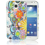 Custodia in PVC Fiori per Samsung Galaxy S4 Mini / i9190 / i9192 / i9195