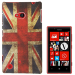 Custodia in PVC Bandiera Inglese Vintage per Nokia Lumia 720