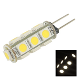 Lampadina 13 LED 5050 SMD G4 Bianchi 130 Lumen Luce Fredda 12V