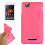 Custodia in TPU S-Line Fucsia per Sony Xperia M / C1904 / C1905