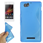 Custodia in TPU S-Line Blu per Sony Xperia M / C1904 / C1905