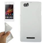 Custodia in TPU S-Line Bianco per Sony Xperia M / C1904 / C1905