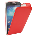 Custodia in Ecopelle Rossa Flip Vericale per Samsung Galaxy S4 Active GT-i9295
