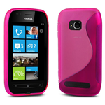 Custodia in TPU Fucsia S-LINE x Nokia Lumia 710