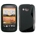 Custodia in TPU Nero S-LINE x HTC Desire C / A320E