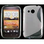 Custodia in TPU Trasparente S-LINE per HTC Desire C / A320E