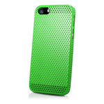 Custodia in PVC Ultrasottile Verde Forato per Apple iPhone 5